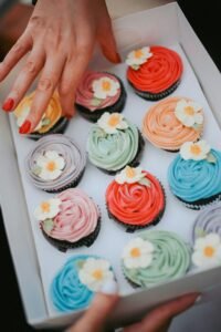 freshly baked cupcakes
